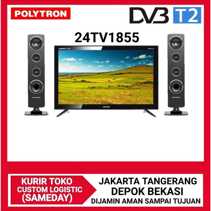 Polytron 24T1850 Plus Speaker Led Tv Cinemax [24 Inch] Garansi 5 Tahun Termurah