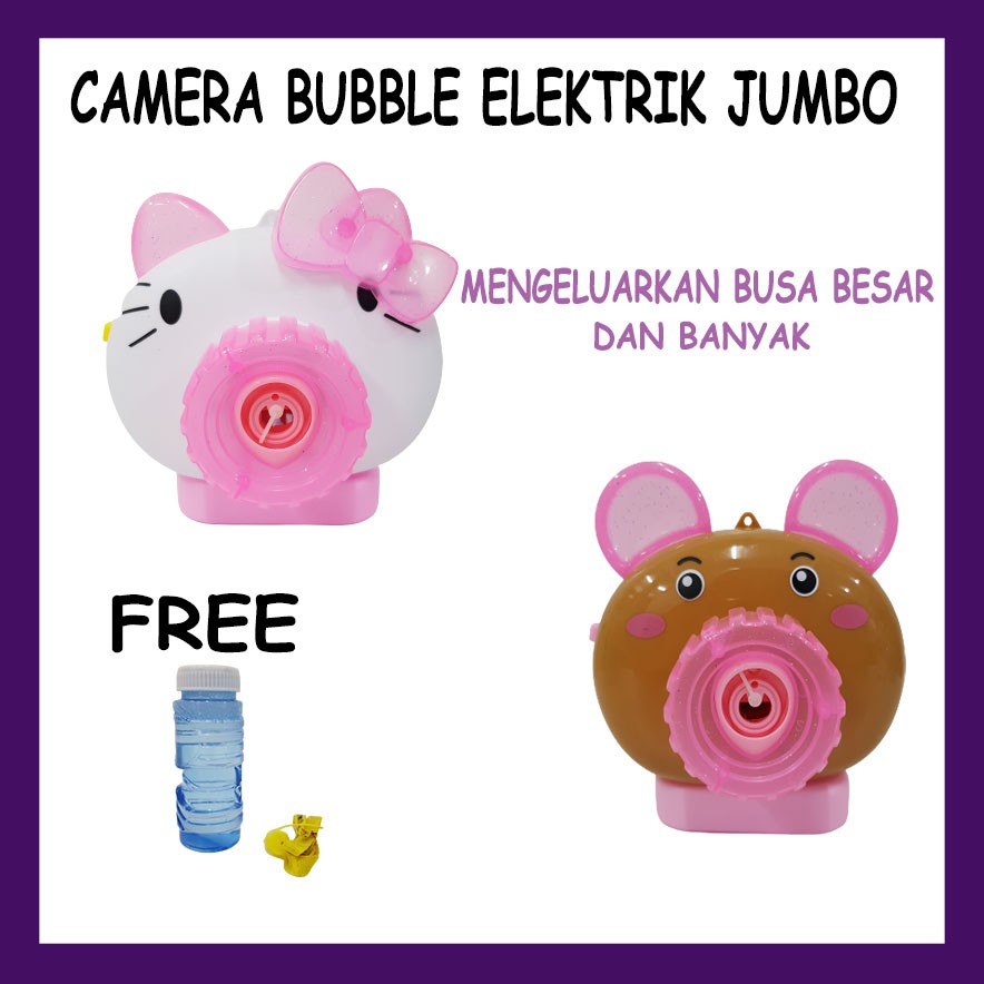 Mainan Bubble Camera Elektik Jumbo/ Bubble Jumbo/ Camera Bubble