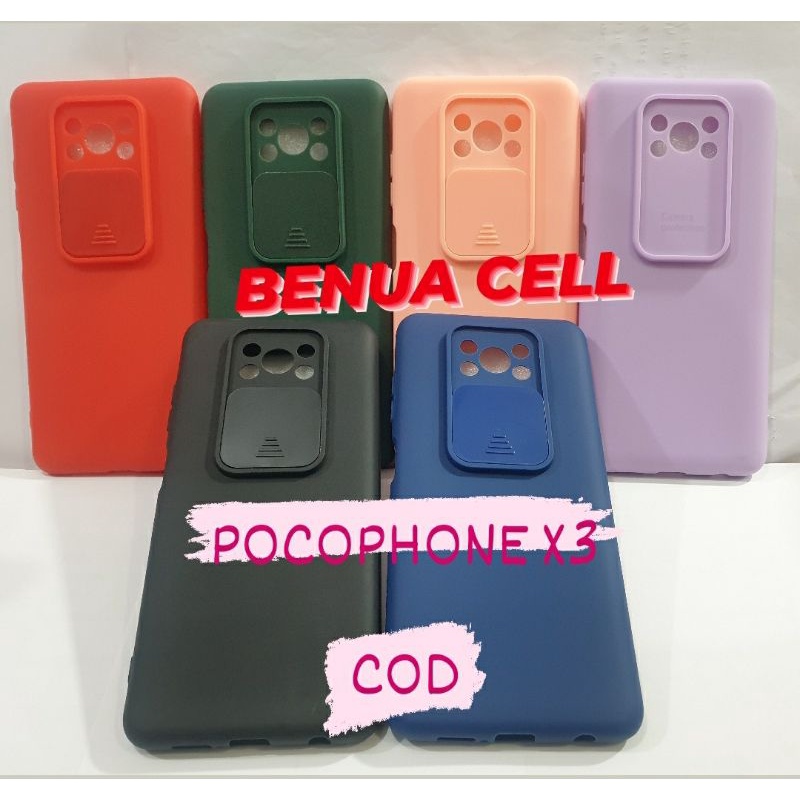 CASE SLIDE XIAOMI POCOPHONE X3 - SLIDE CASE PELINDUNG KAMERA  XIAOMI POCOPBONE X3 -BC