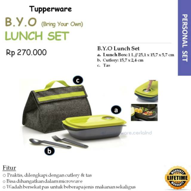 Bekal / Tempat Makan Kantoran Anti Tumpah (FULL SET) Bebas Melamin dan Tahan Panas