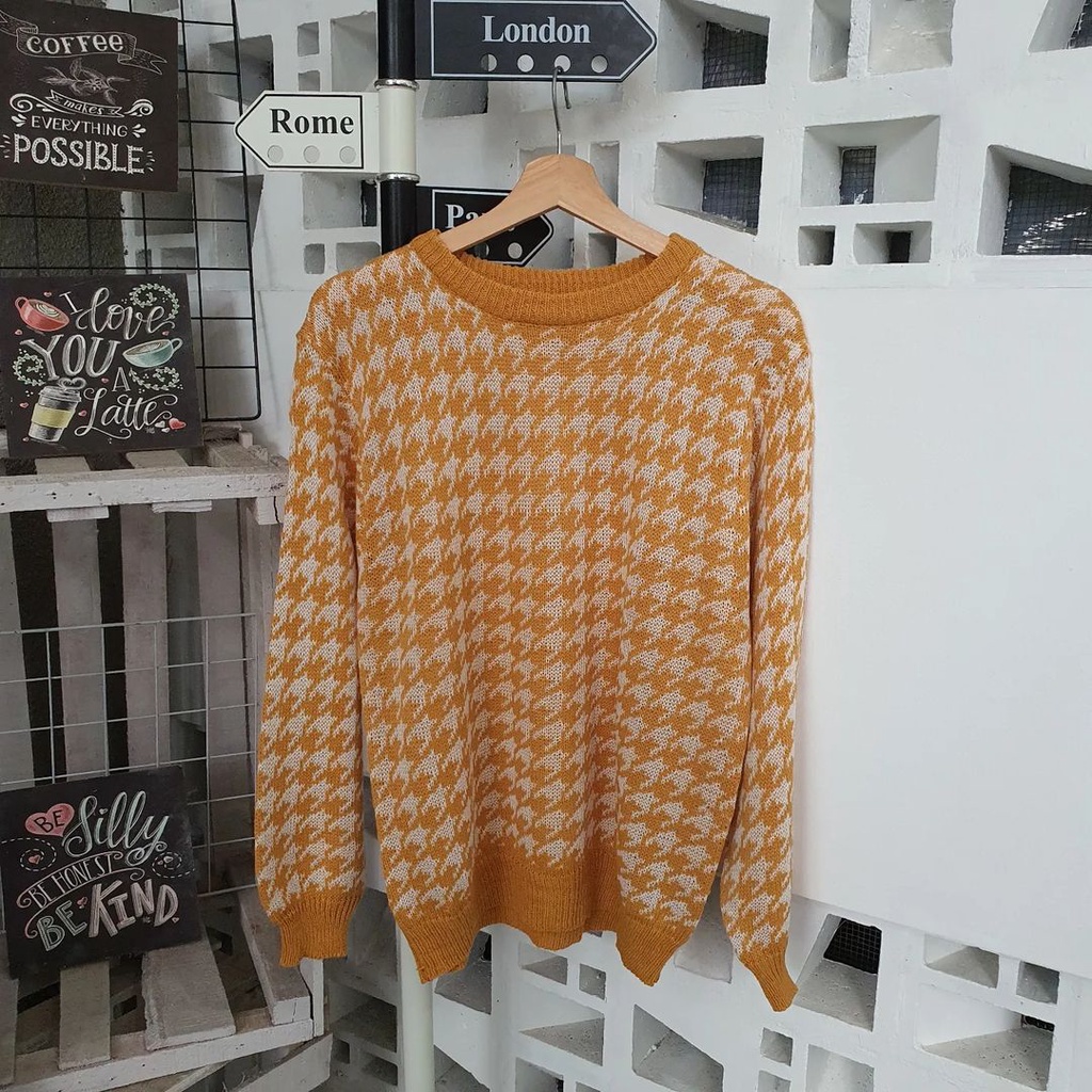 Outer Wanita Autumn Sweater Rajut Bahan Rajut Terbaru