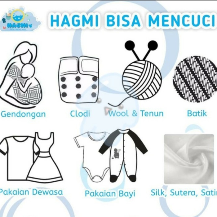 HAGMI Baby Sling Wash 240ml Detergent Cair untuk Clodi Gendongan