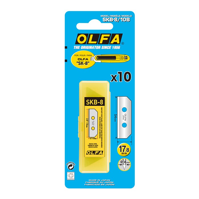 

Wow Spare Blade For Sk-8 Skb-8 (10Pcs Pack With Blister Pack) Olfa Hot Sale