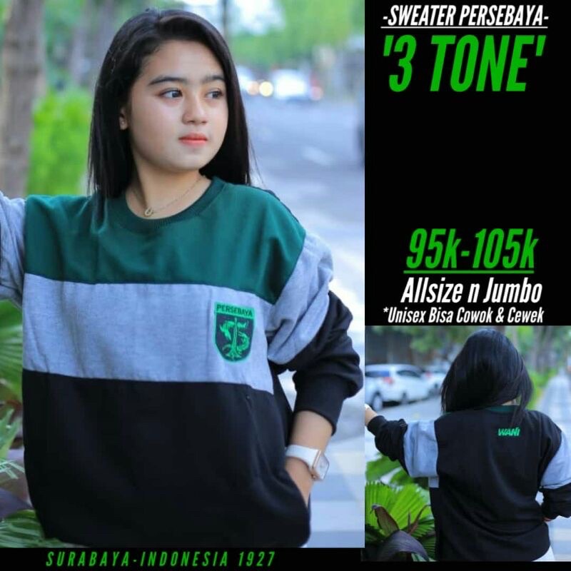 sweater hoodie persebaya bonek wani free masker