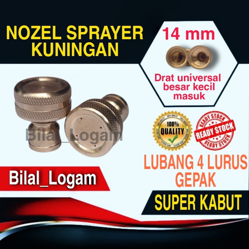NOZEL SPRAYER LUBANG 4 LURUS GEPAK KABUT UNIVERSAL