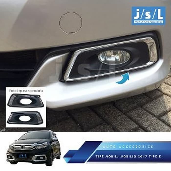 Aksesoris New Mobilio 2017 Cover Fog Lamp Replacement Chrome Tipe