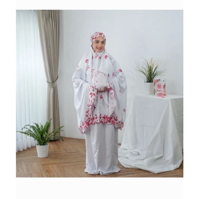 Paket Mukena Al-Qur'an Tasbih Eksklusif Warna Pink