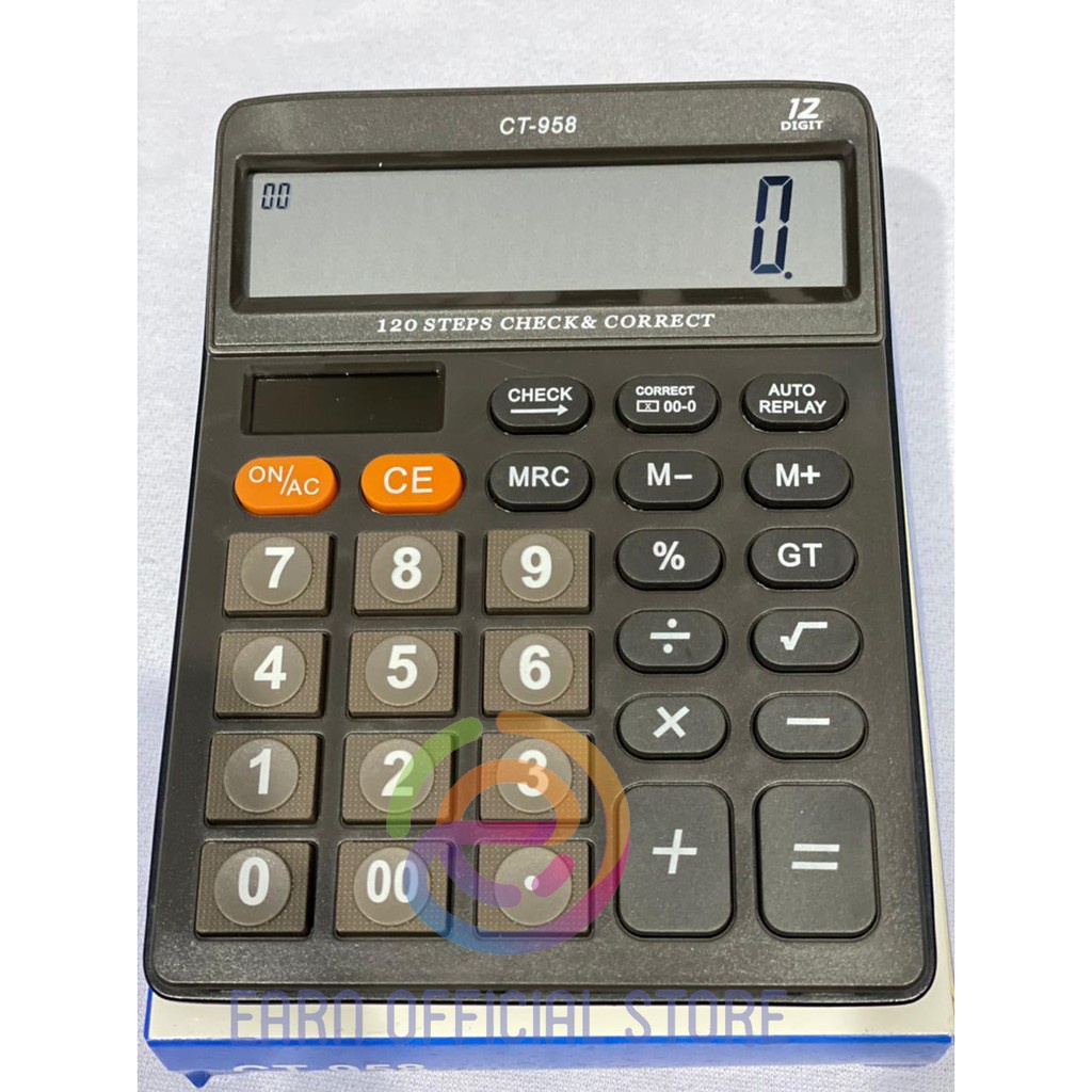 

KALKULATOR DAGANG CT 958 CT-958 KALKULATOR 12 DIGIT CITIZEN