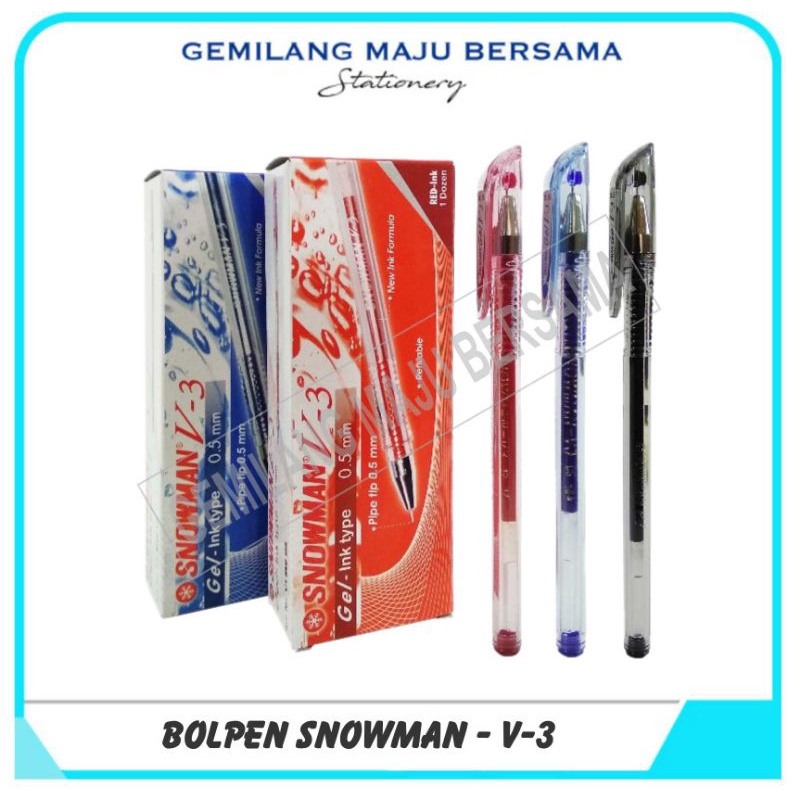 

Bolpen / Bolpoin / Pen Snowman V-3 (Harga Per Lsn = 12 buah)