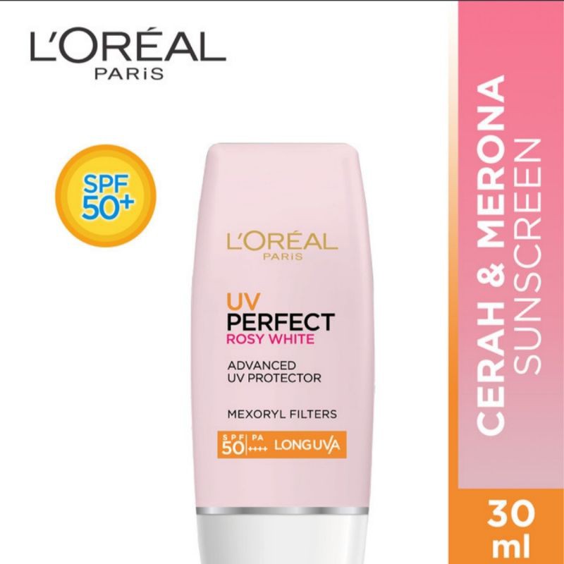 LOREAL Sunscreen UV Perfect Rosy White SPF 50+ PA++++