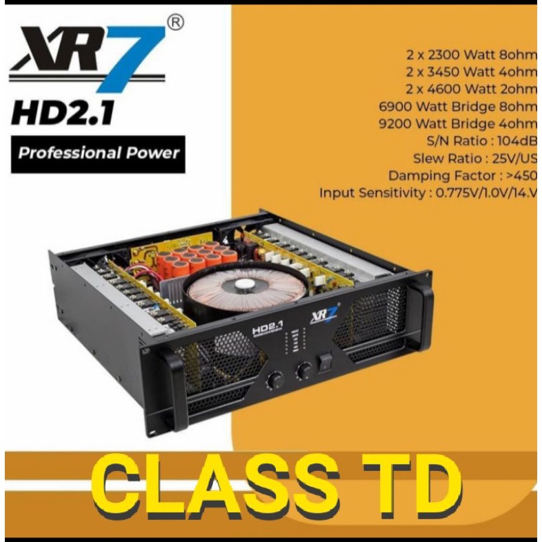 Power Amplifier XR7 HD 2.1 Class TD original