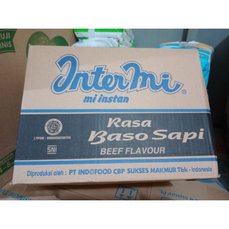 

Satu 1Dus Inter mi Mi Instan Rasa Baso Sapi isi 40