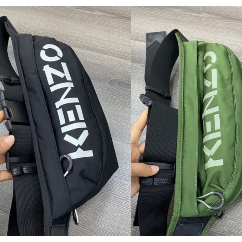 Waistbag Bumbag Crosslogo Black - Green