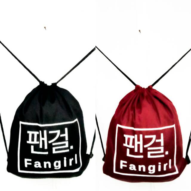 STRINGBAG TAS SERUT FAN GIRL bahan drill halus premium