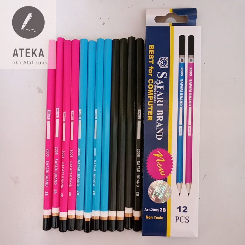 

1 PAK (12 pcs) PENSIL 2B SAFARI