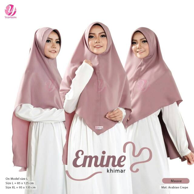 Khimar instan Emine arabian crepe