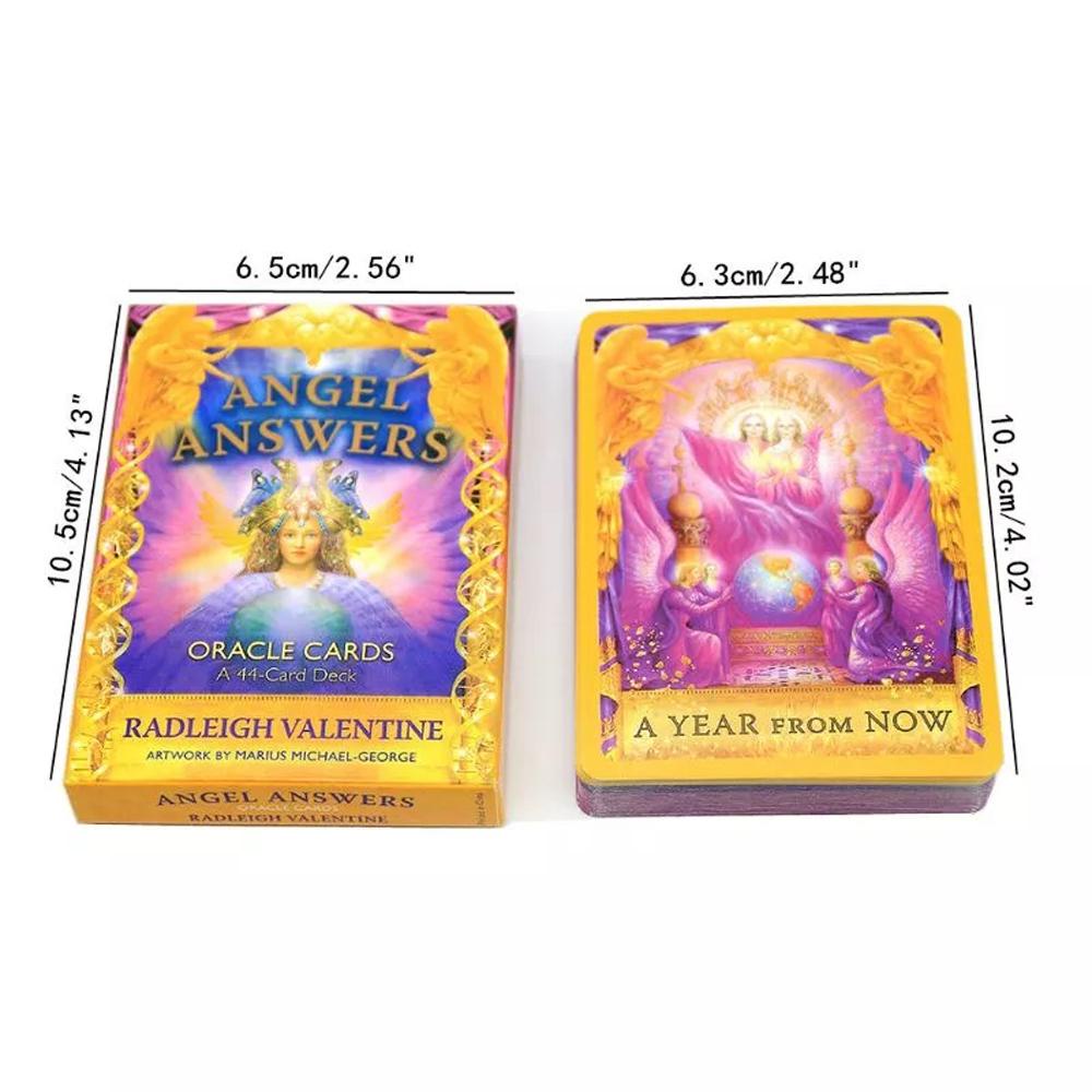 Agustina Angel Answers Permainan Papan Hiburan Pesta 44Pcs Deck Game Tarot Card