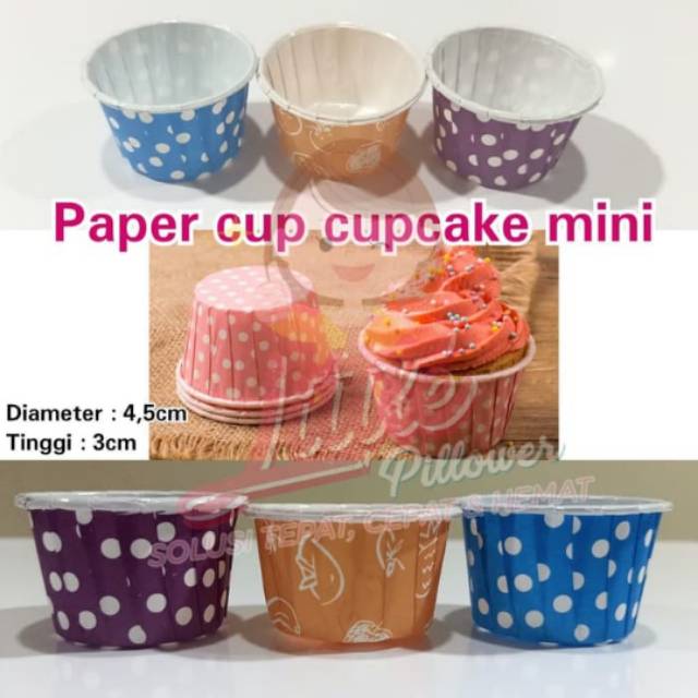 (ISI 100PCS) paper cup cupcake kecil/tray muffin paper/paper tray cupcake