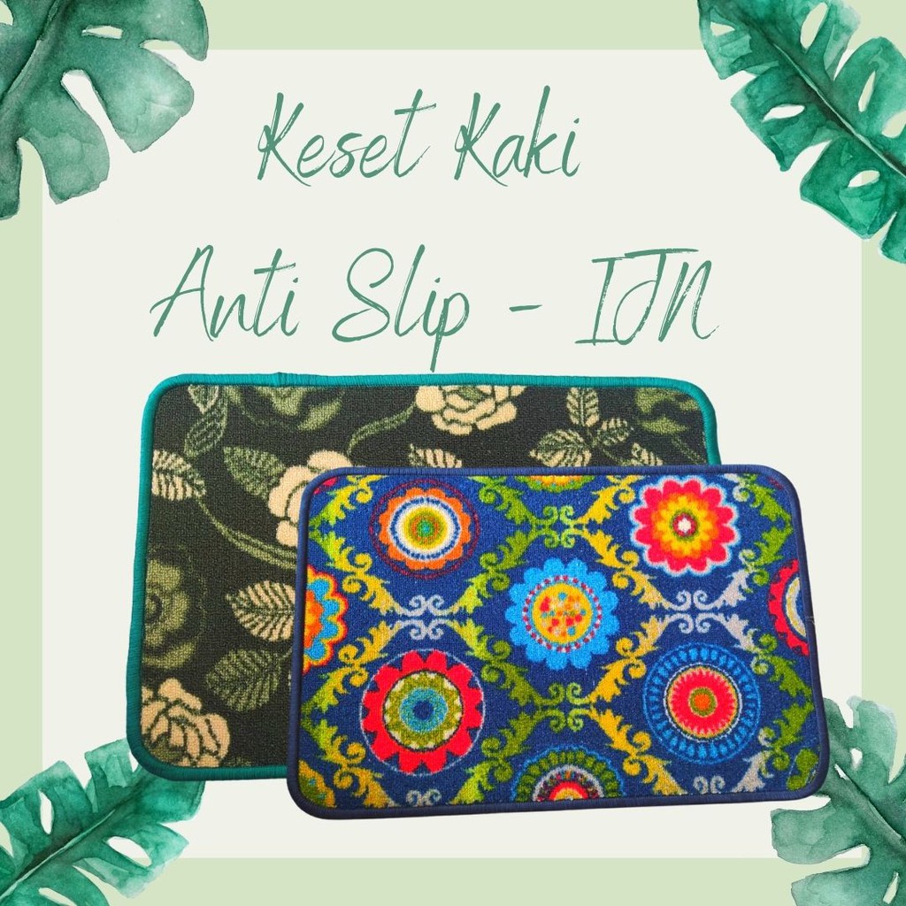 Keset Kamar Mandi Kamar TIdur Anti Slip | Keset Kaki Kamar Mandi Dapur Anti Slip (DVC FREE)