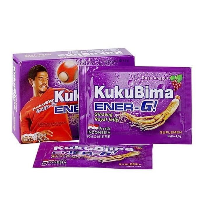 

Kuku Bima Ener-G rasa anggur isi 6 sachet