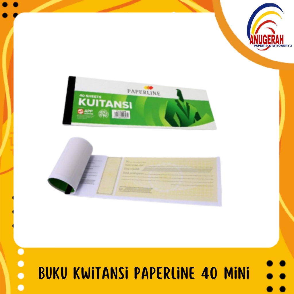 Buku Kwitansi/Kwitansi Sidu/Kwitansi Paperline 40 Mini (PCS)