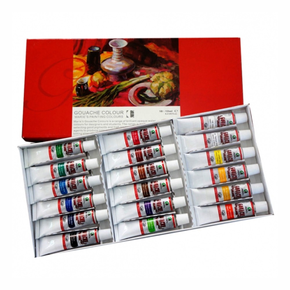 

MARIES GUACHE COLOR SER , 18 WARNA TYPE 7318B