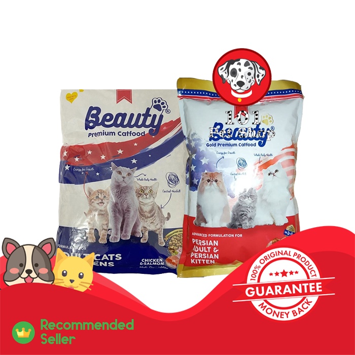 Makanan Kucing BEAUTY 1kg Adult Kitten &amp; GOLD Persian Adult Kitten setara Cleo, Meo Persian, MAXI