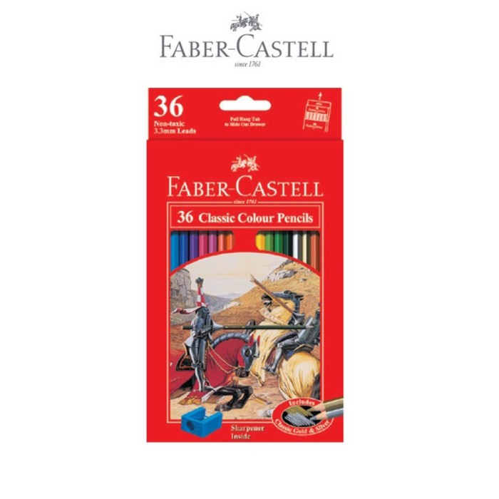 

FABER CASTELL 36 CLASSIC COLOUR PENCIL / PENSIL WARNA FABER CASTELL 36 WARNA