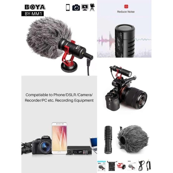 BOYA BY-MM1 Shotgun Video Microphone for DSLR Camera Smartphone dll