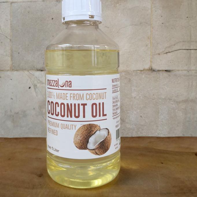 

>J_20 Minyak Kelapa Organik Mezzaluna 1 Liter Coconut Oil Refined RBD TERLARIS..!!
