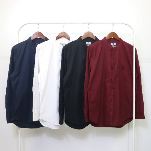 KEMEJA POLOS KRAH SHANGHAI