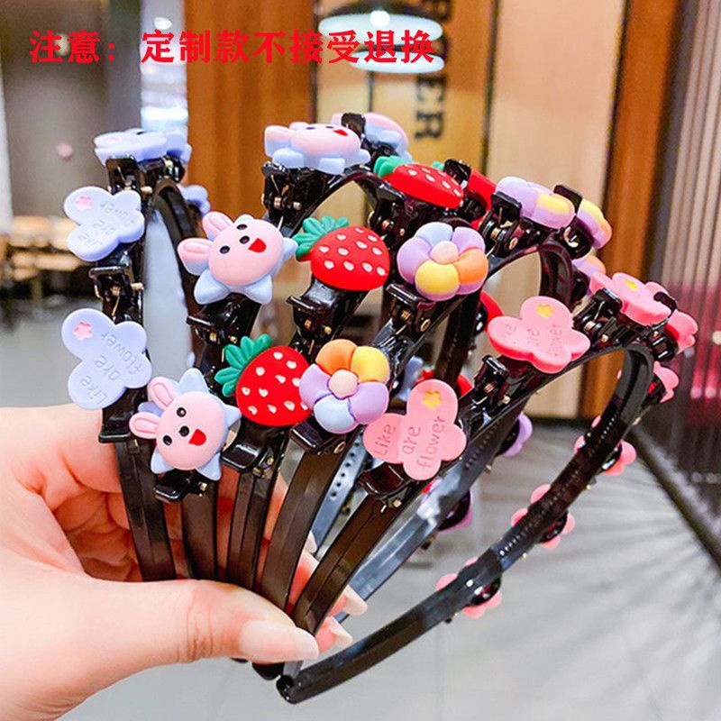 BD0021 Bando Jepit 2in1 Anak Perempuan Karakter Bunga Lucu / Bando Motif Korea Bando Aksesories rambut anak