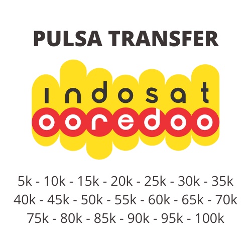 Pulsa Transfer Isat Indosat IM3 Ooredoo 40 45 50 55 60 65 70 75 80 85 90 95 100 ribu Termurah