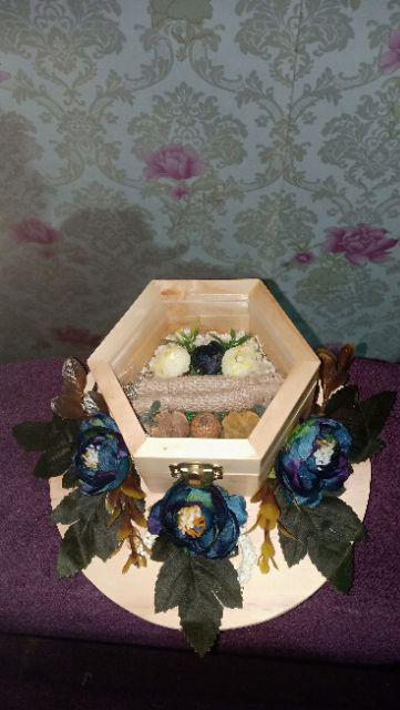 Ring Box, Kotak Cincin, Kotak Seserahan, Ring Bearer - Rustic Dengan/tanpa Inisial.