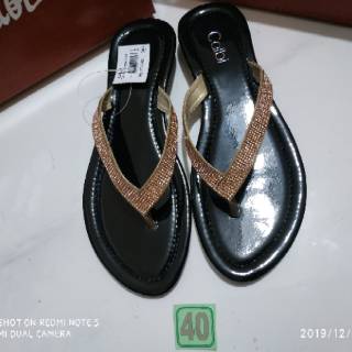 Sz 36 40 sandal  teplek cantik TQX 03 merk Calbi  Shopee  Sz 36 40 sandal  teplek cantik TQX 03 merk Calbi  Shopee