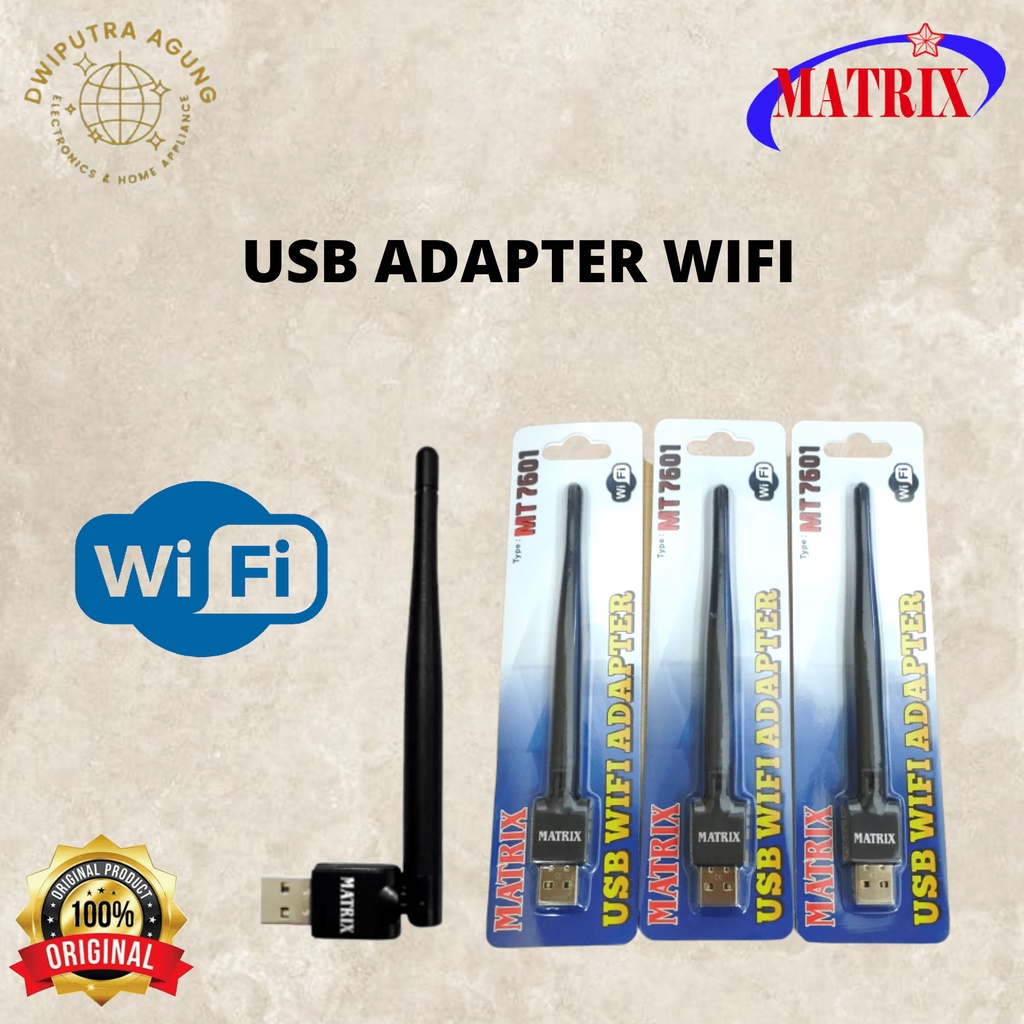 Jual USB WIFI ADAPTER MT7601 MATRIX MT 7601 USB DONGLE ANTENA WIFI ...