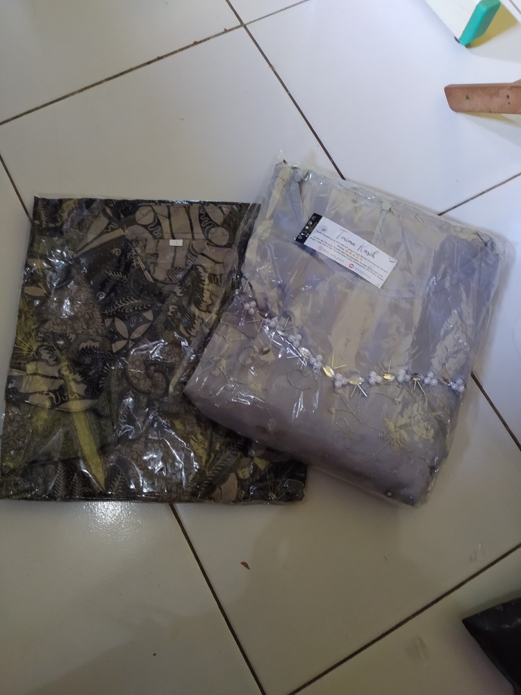 Couple Kondangan Nyk Batik - Batik Couple Harita Tulle Payet Free Slendang | Couple Asyifa
