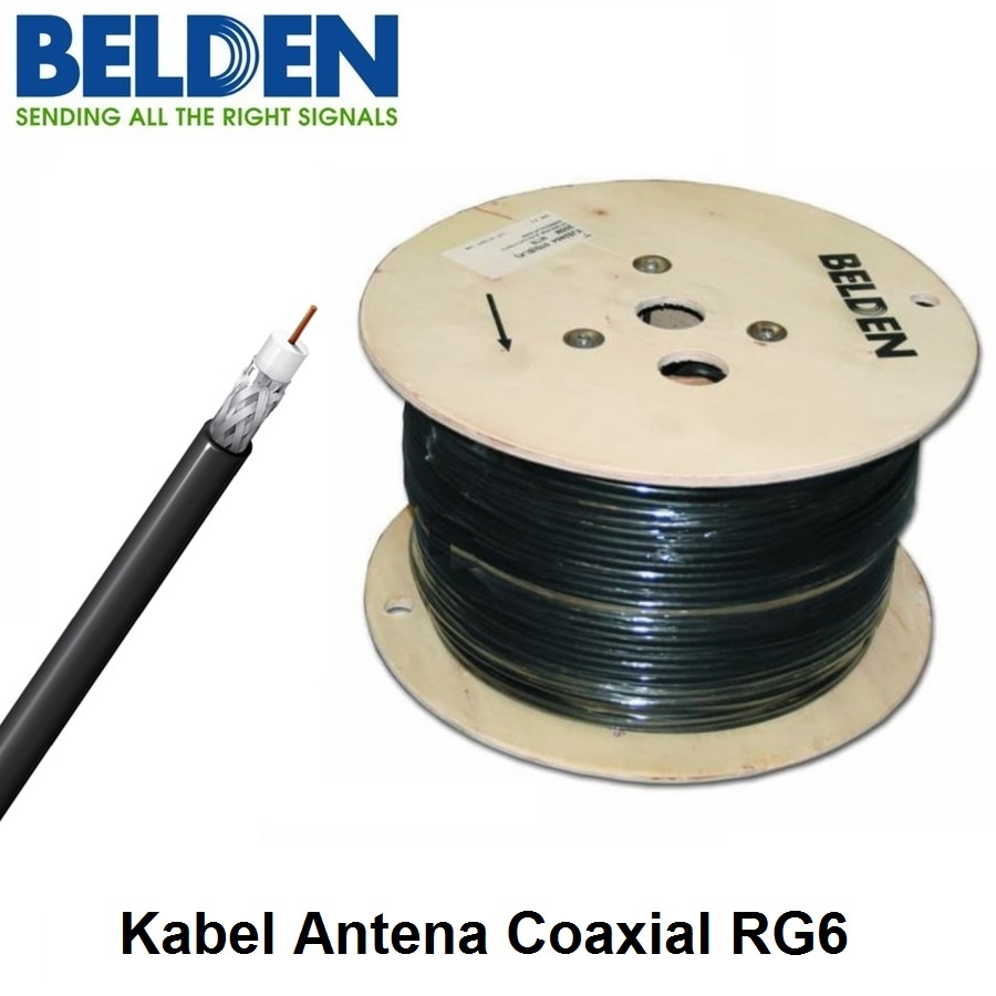 Kabel Antena Coaxial RG6 Belden Per Meter