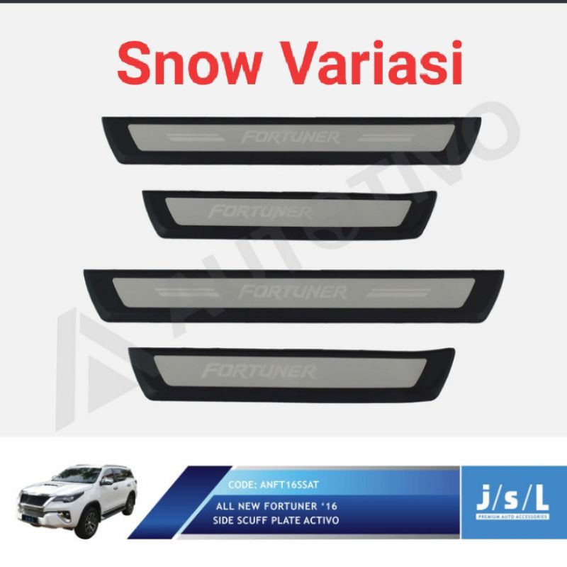 All New Fortuner sillplate samping Side scuff plate activo JSL
