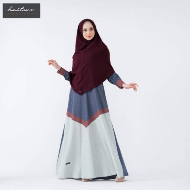 GAMIS SYARI GM 69 II 1  SET KHIMAR II HAITWO