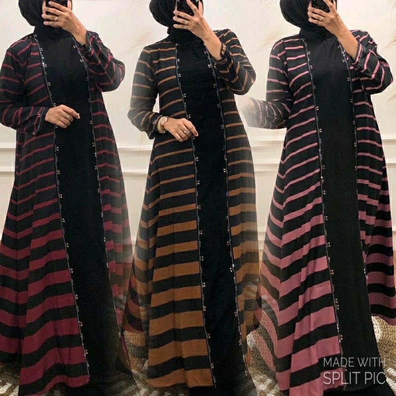 ( BISA COD ) ABAYA HIKMAT KW SUPER PREMIUM TERLARIS