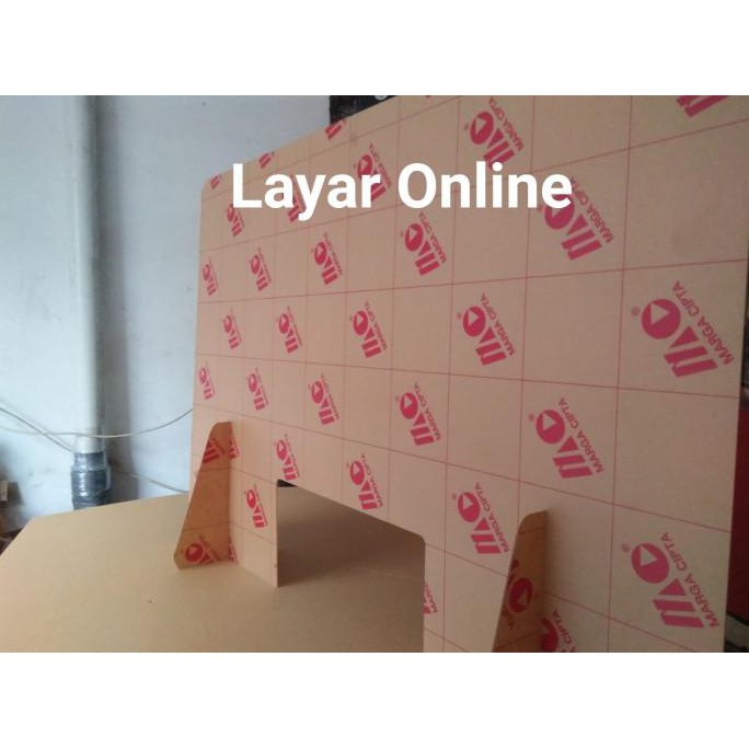 

BEST SELLER Sekat Acrylic 2mm Lebar 140x60cm Meja Teller Kasir Partisi Pembatas