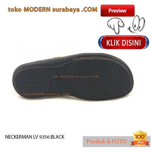 NECKERMAN LV 9356 BLACK sendal pria sopan casual flat flip flop