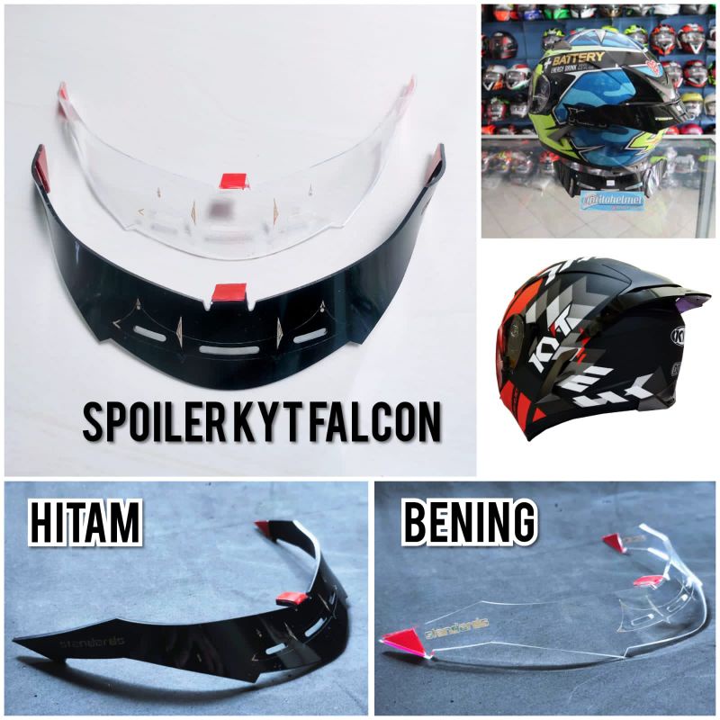 SPOILER KYT FALCON FR / SPOILER HELM KYT FALCON FR