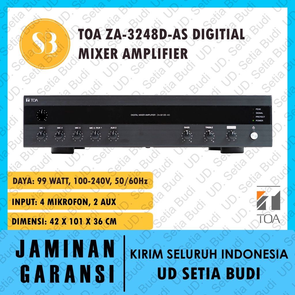 TOA ZA-3248D-AS Digital Mixer Amplifier with MP3 3248 D