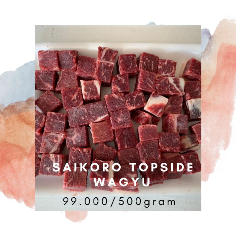 

Daging Saikoro topside wagyu 500 gram