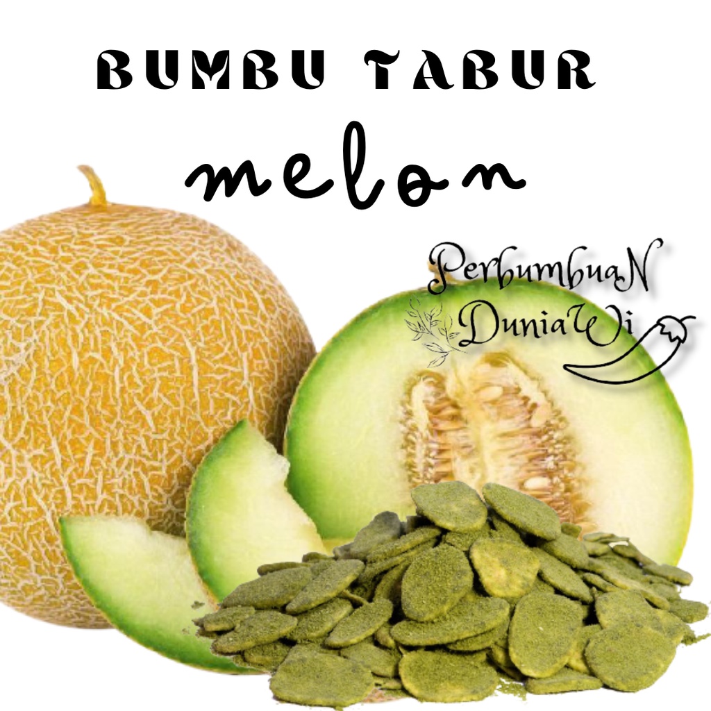 

Bumbu Tabur Rasa Melon Bubuk Honeydew Seasoning Powder 100gr - Perbumbuan Duniawi