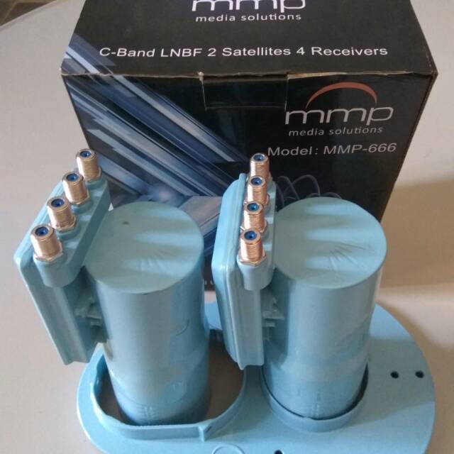 Lnb c band mmp 2 satelit 4 recivier