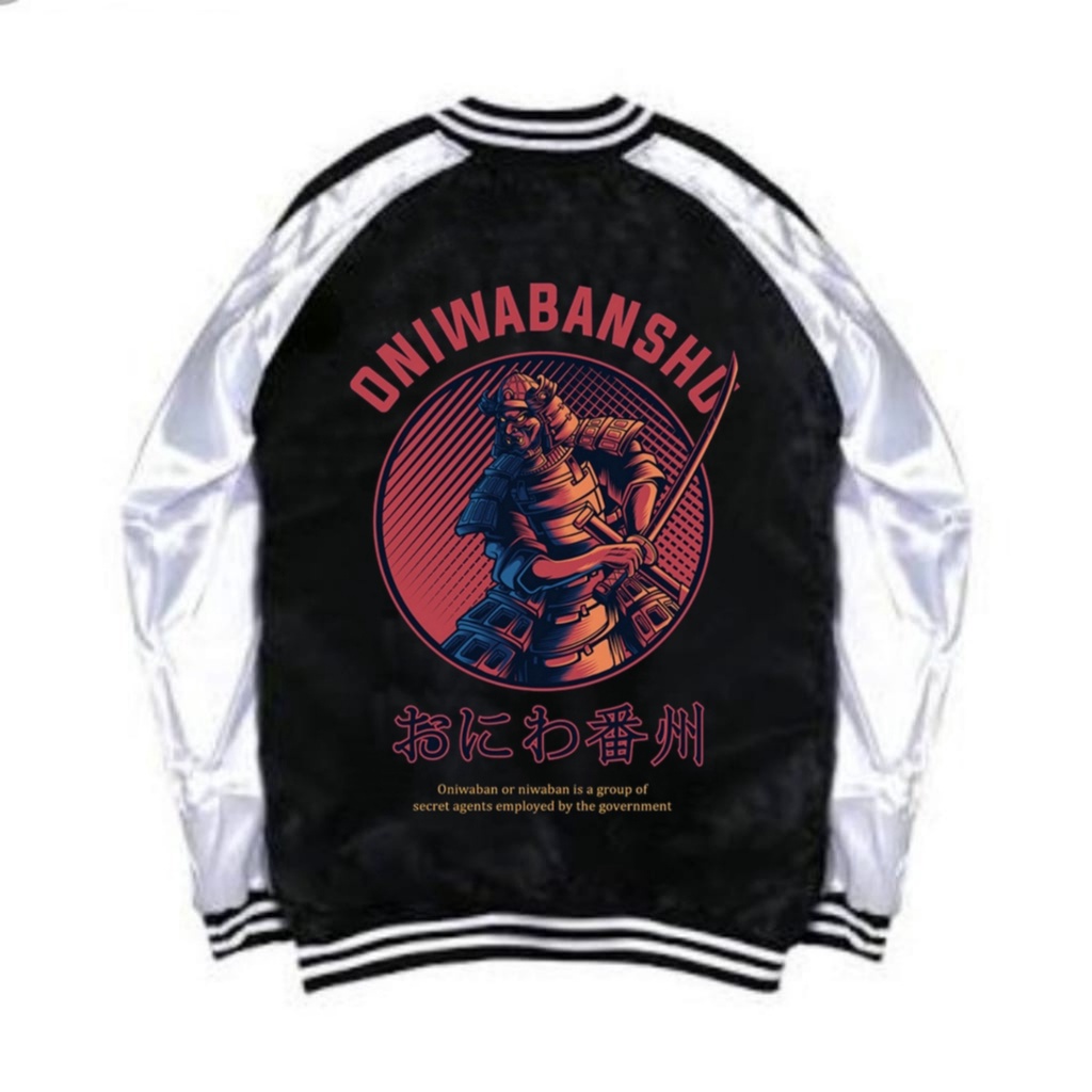 Sukajan Jaket Baseball - Culture Samurai-Oniwaban Samurai