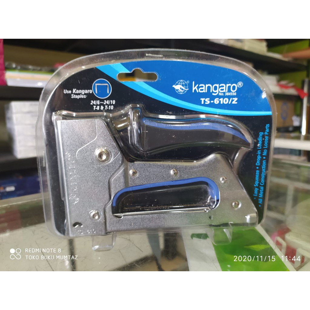 

Stapler Kangaro TS-610/z / Staples Tembak / Gun Tacker